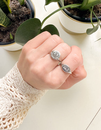 Elevated Faith Silver WWJD Ring
