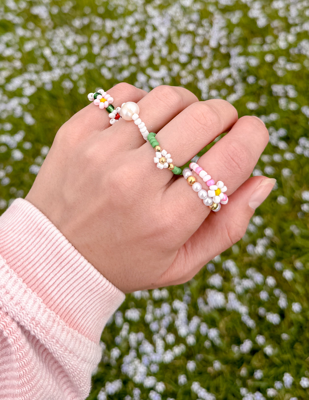 Elevated Faith Garden Beaded Ring Set