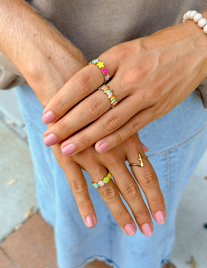 Elevated Faith Staggered Enamel Ring