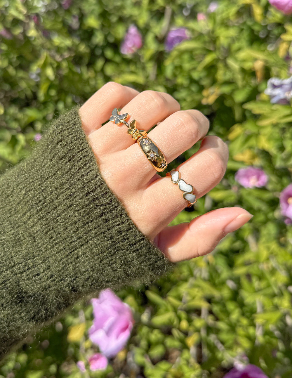 Elevated Faith Floral Dome Ring