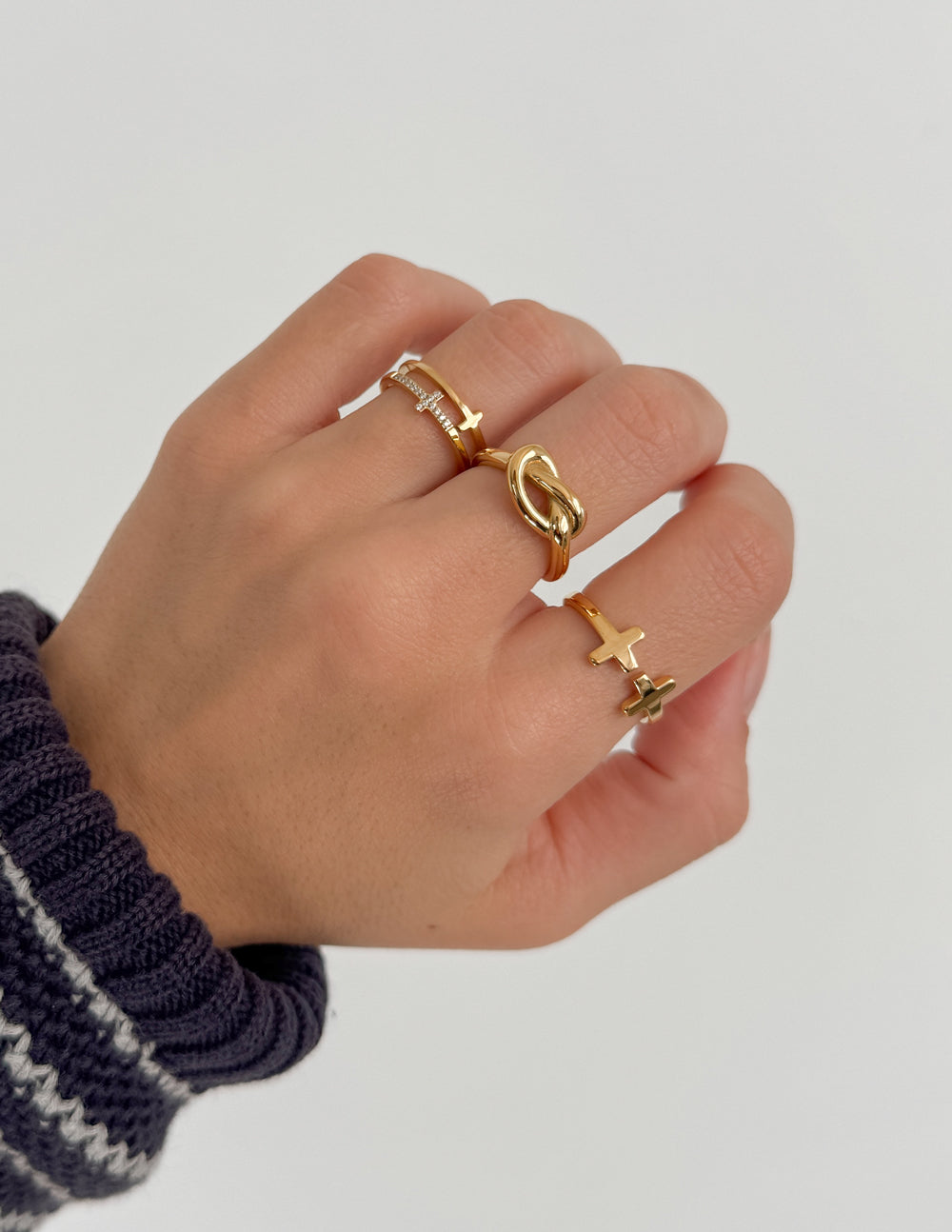 Elevated Faith Gold Knot Ring