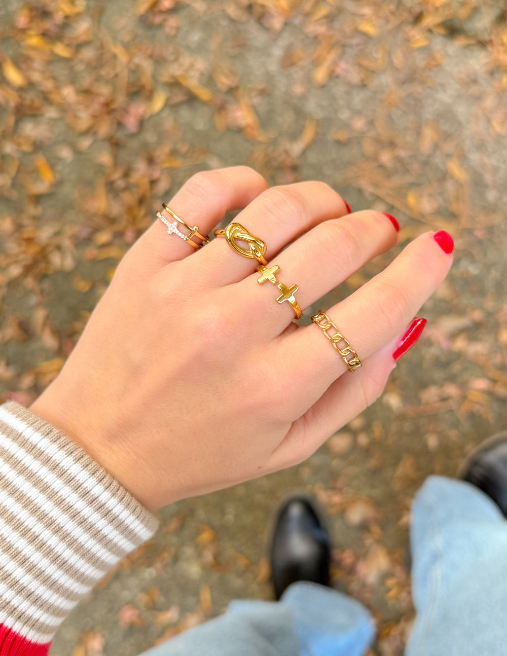 Elevated Faith Gold Knot Ring