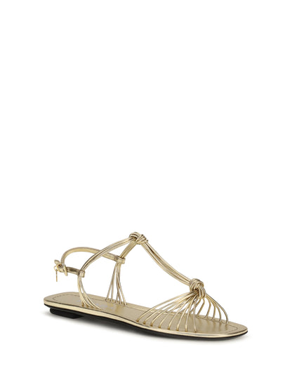 Sandals Mordoré Nappa Platinum
