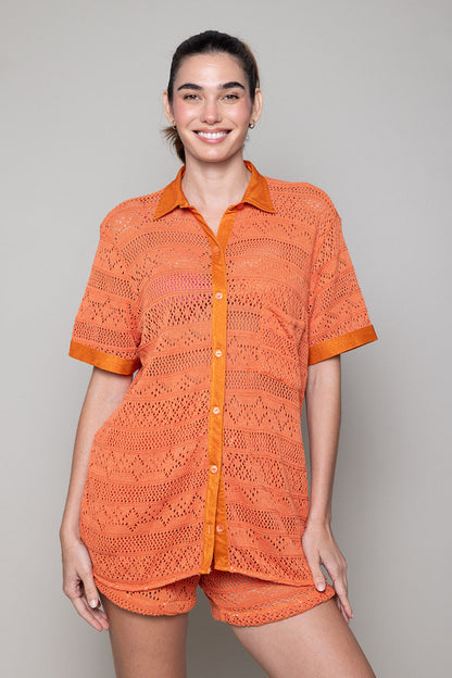 Mojito crochet Set - Tangerine