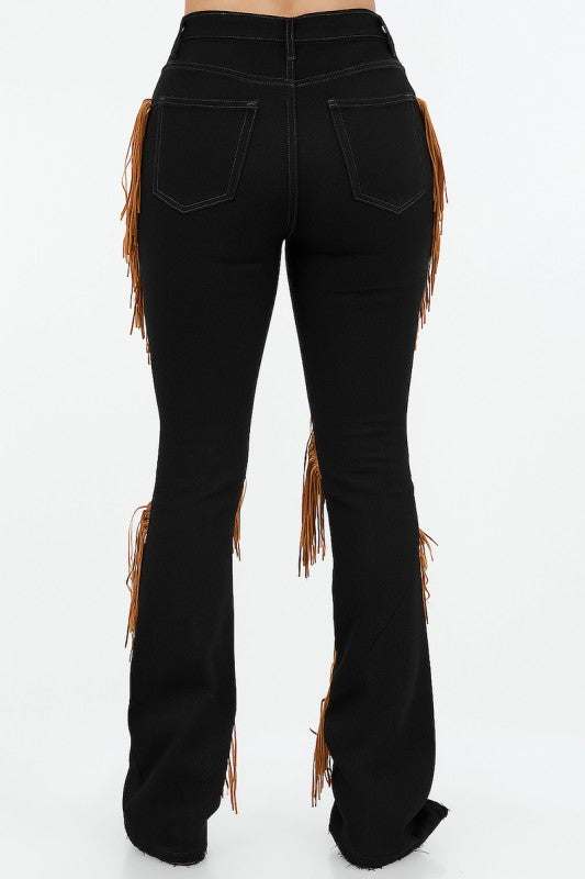 GJG Denim Western Fringe Boot Cut