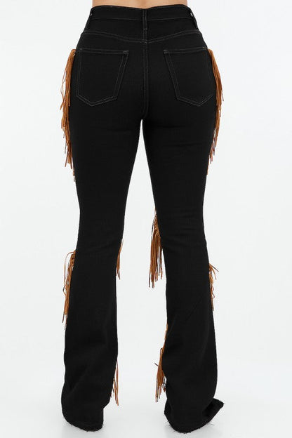 GJG Denim Western Fringe Boot Cut