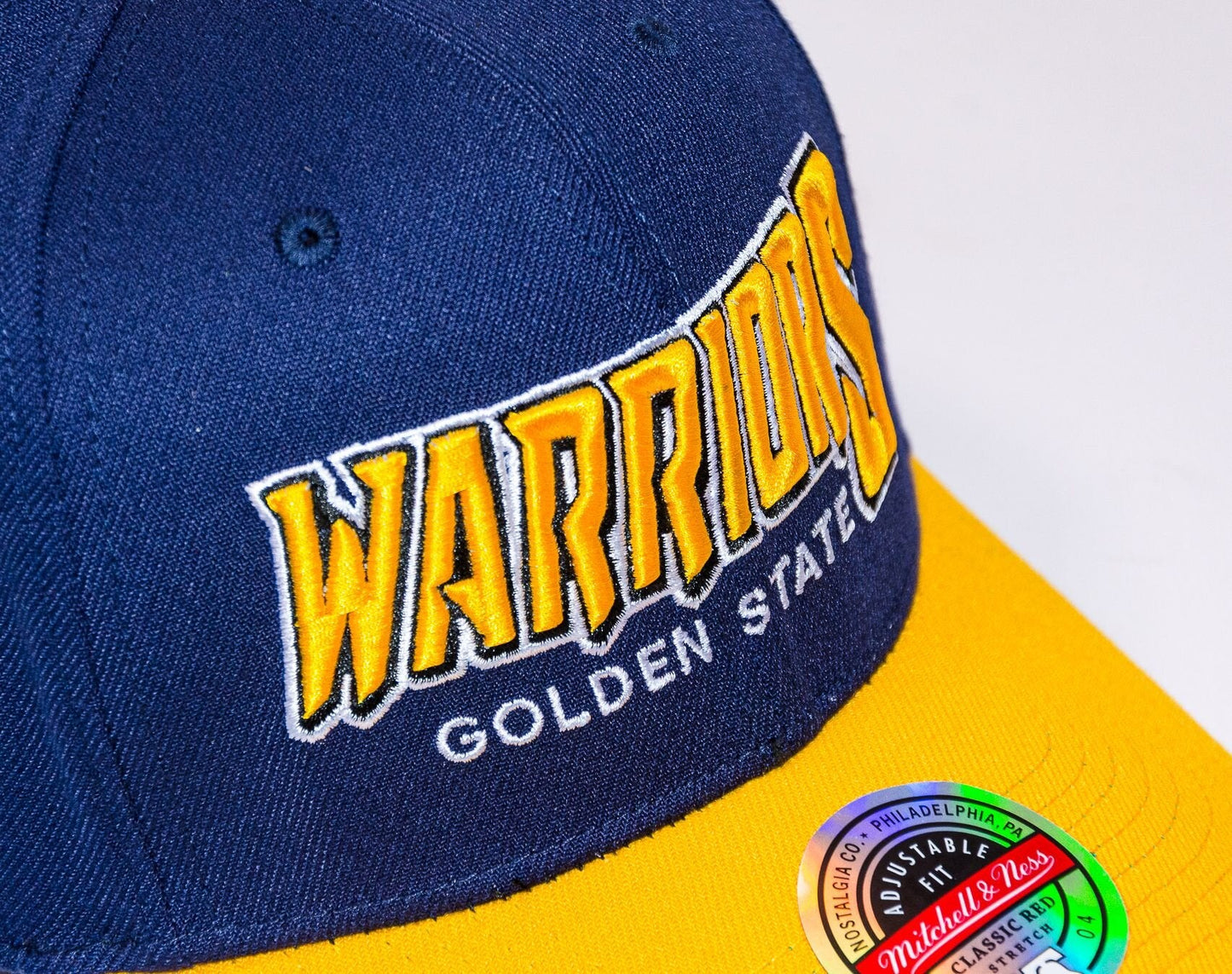 Men's Mitchell & Ness NBA Shredder Stretch Snapback Hwc Warriors - Blue