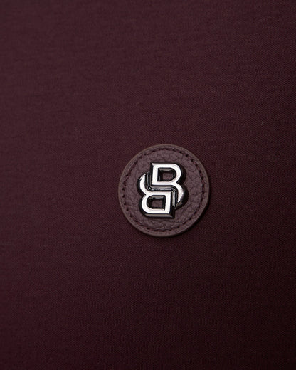 Boss Double Monogram Polo - Burgundy