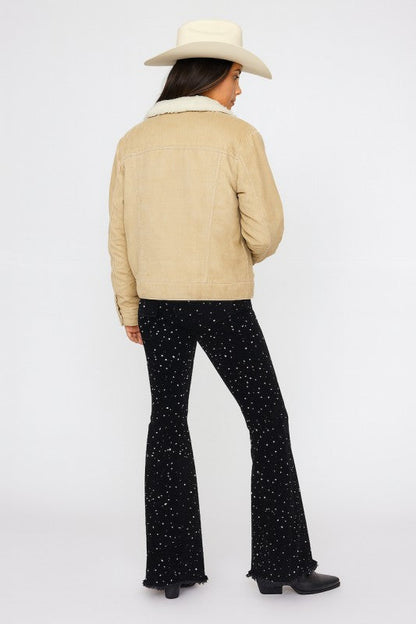 GJG Denim | Vegas Glam Rhinestone Bell Bottom Jeans – Black