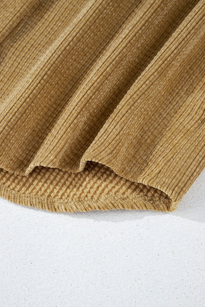 Threaded Pear Giuliana Patched Up Corduroy Shacket