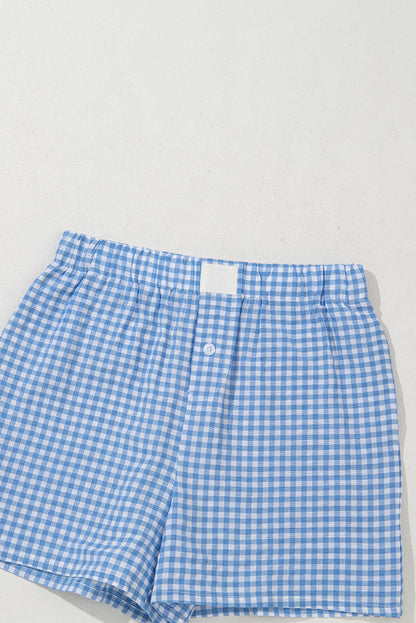 Threaded Pear Beatrice Printed High Waist Shorts
