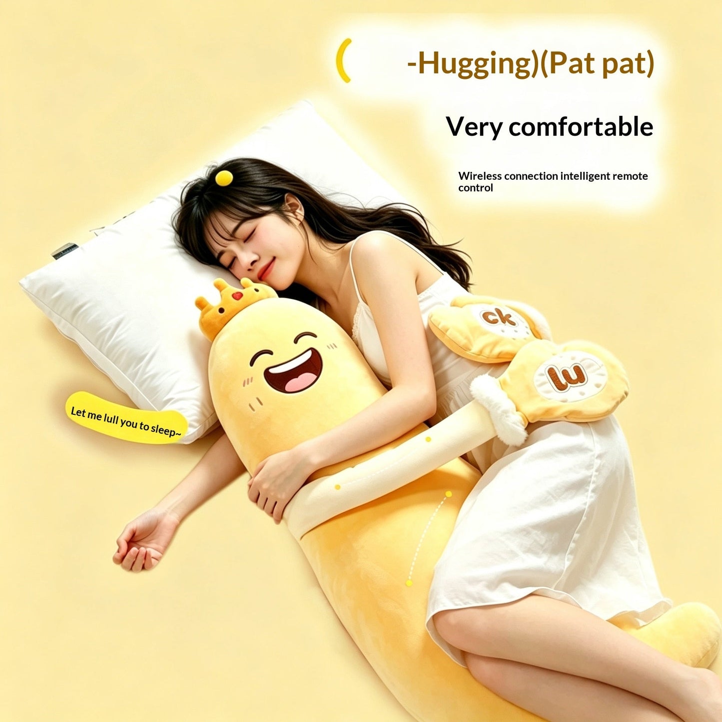 Giant Hug Pillow Stress Relief Plush Doll – Slappable Sound Toy