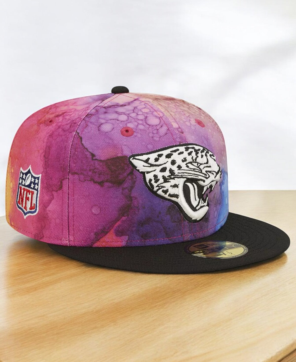 New Era Men's NFL Jacksonville Jaguars 5950 Crucial Catch Fitted Hats