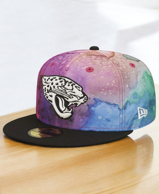Men's New Era NFL Jacksonville Jaguars 5950 Crucial Catch Fitted