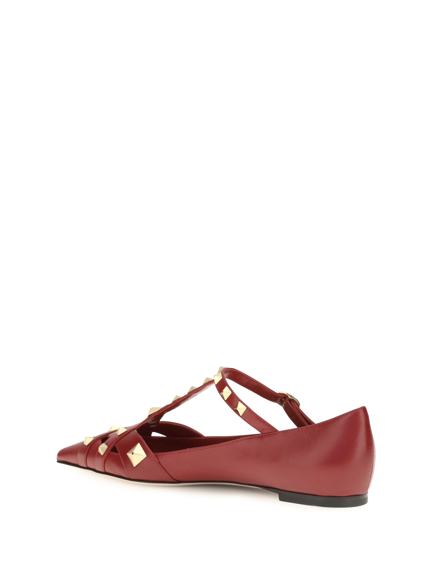 Ballerina Shoes Studdy Bright Red
