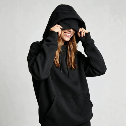 Women's Fleece-Lined Hooded Pullover Sweatshirt