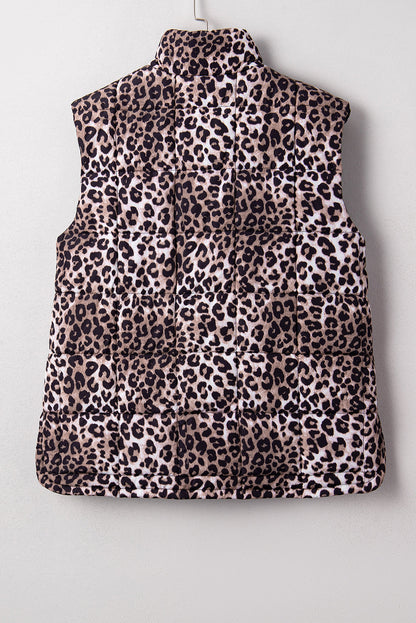 Threaded Pear Aria Zipper Casual Puff Vest