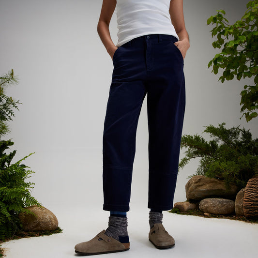 Alpine Design Women's Barrel Relaxed Fit High Rise Cropped Pants