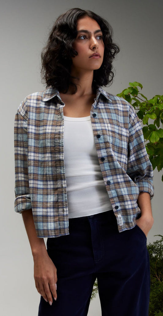 Brown Fall River Plaid-