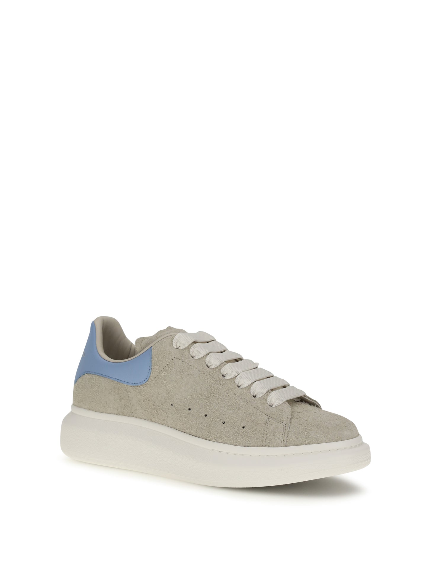 Sneakers Oversized Suede Natural/Sky Blue