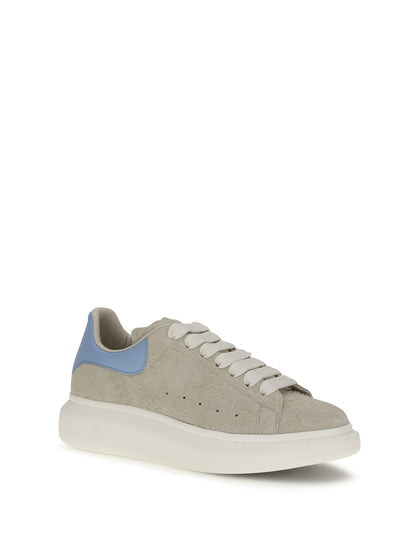 Sneakers Oversized Suede Natural/Sky Blue