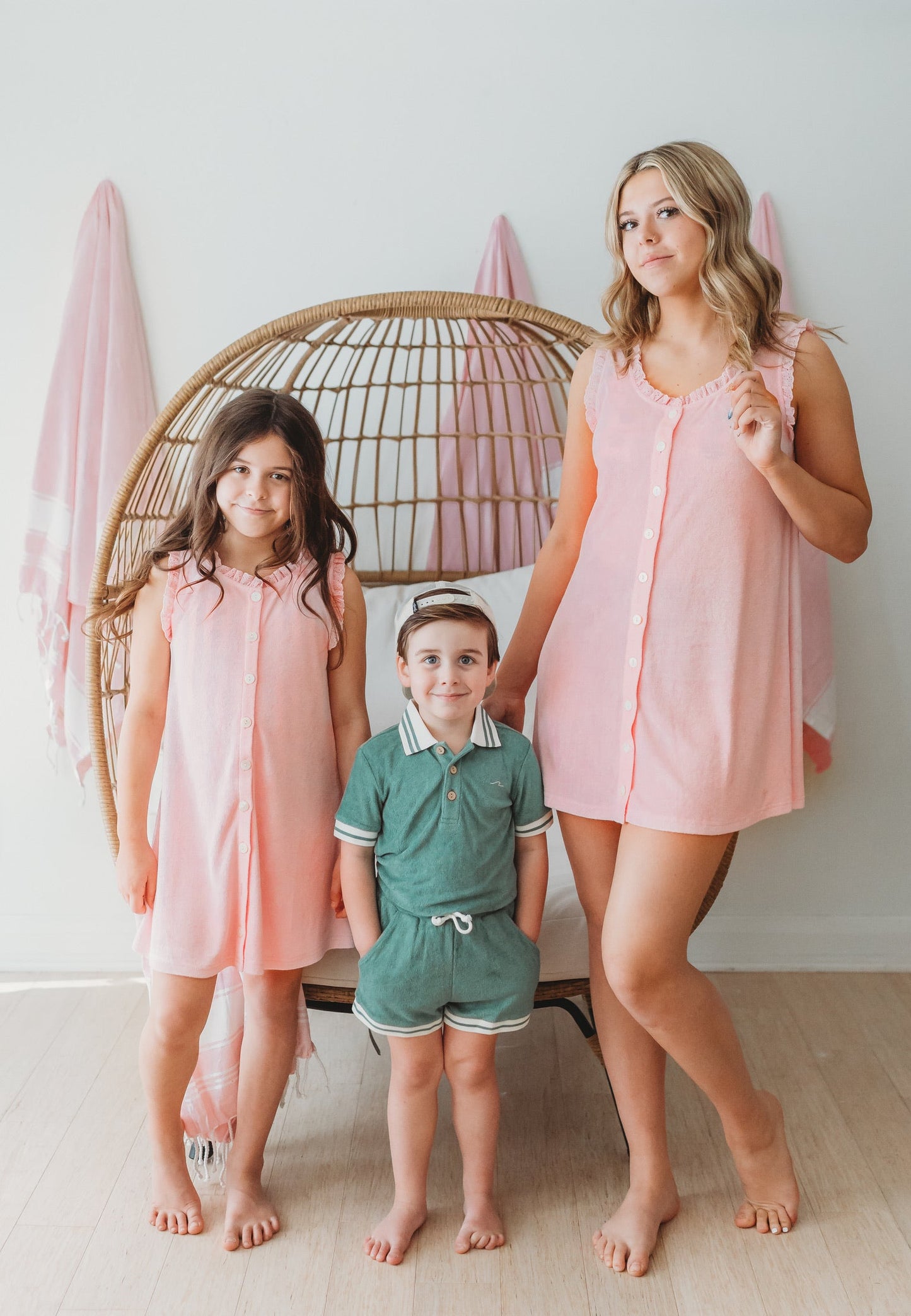Women's Terry Cover-up Dress ~ Orchid Pink