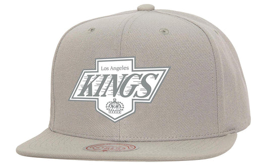 Men's Mitchell & Ness Nhl Back To Basics Snapback Vntg Kings - Grey