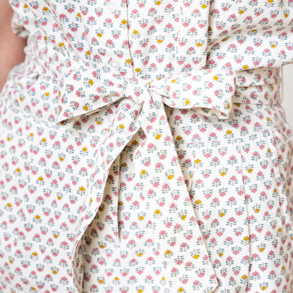 Button Front Halter Romper