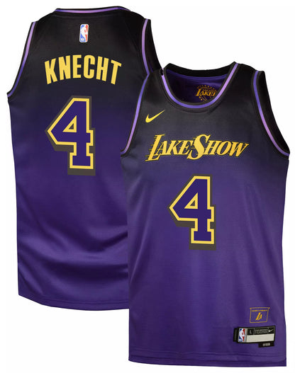 Nike Youth NBA Dalton Knecht #4 Los Angeles Lakers Swingman Jersey Jerseys