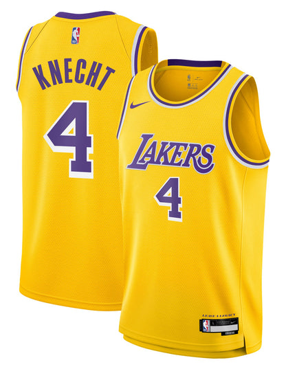Nike Youth NBA Dalton Knecht #4 La Lakers Swingman Jersey Jerseys