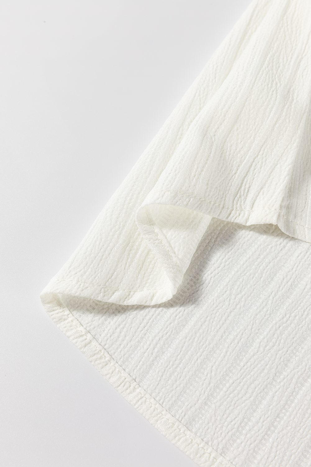 Threaded Pear Ramila Textured Colorblock Elegant Blouse