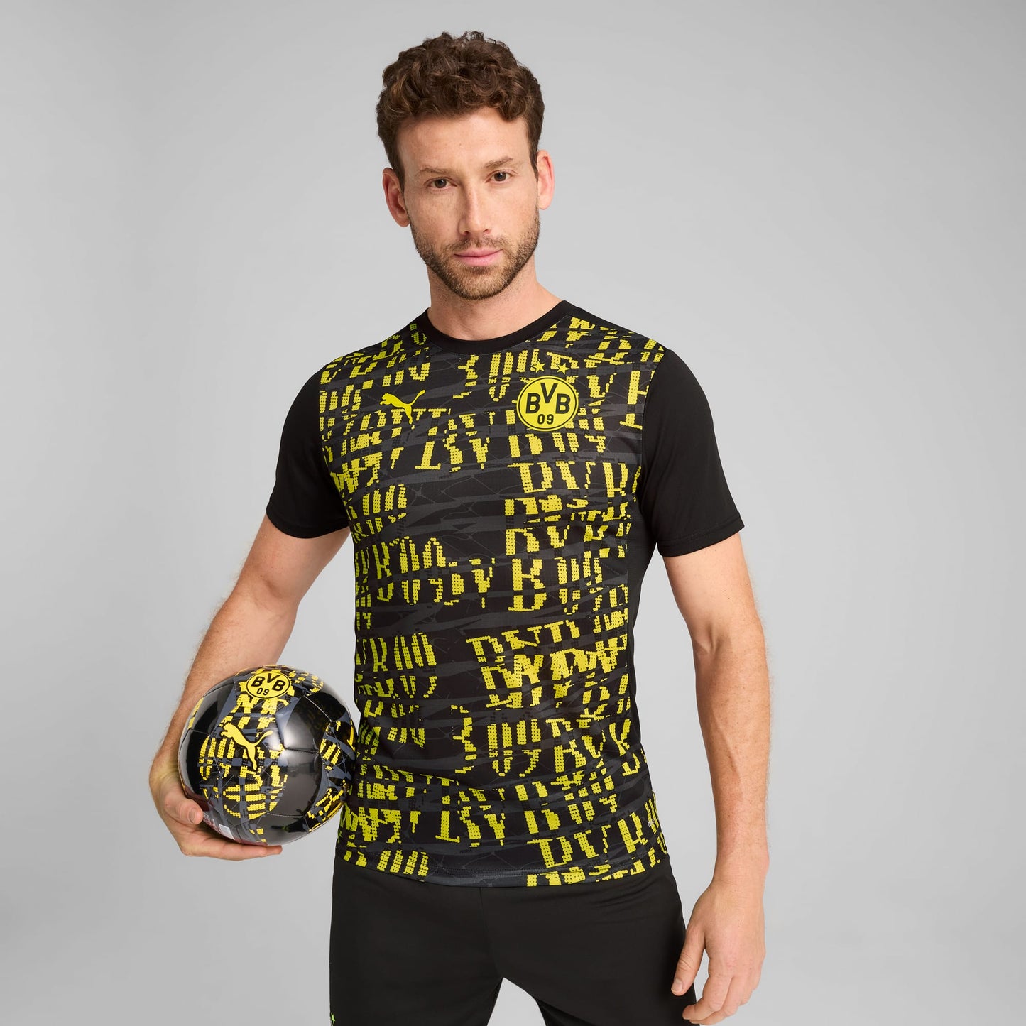 Men's Puma Bvb Prematch Ss Jersey