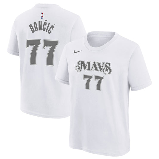 Nike Men's NBA Mavericks City Edition Essential Name And Number Luka Doni