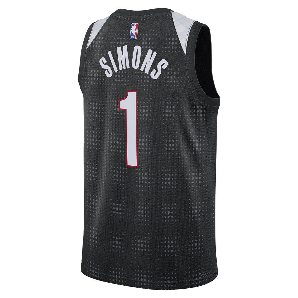 Nike Youth Trail Blazers Anfernee Simons 2024/25 Swingman Player Jersey City Edition