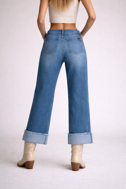 GJG Denim |Low Rise Gem Studded Jean - Inseam 30