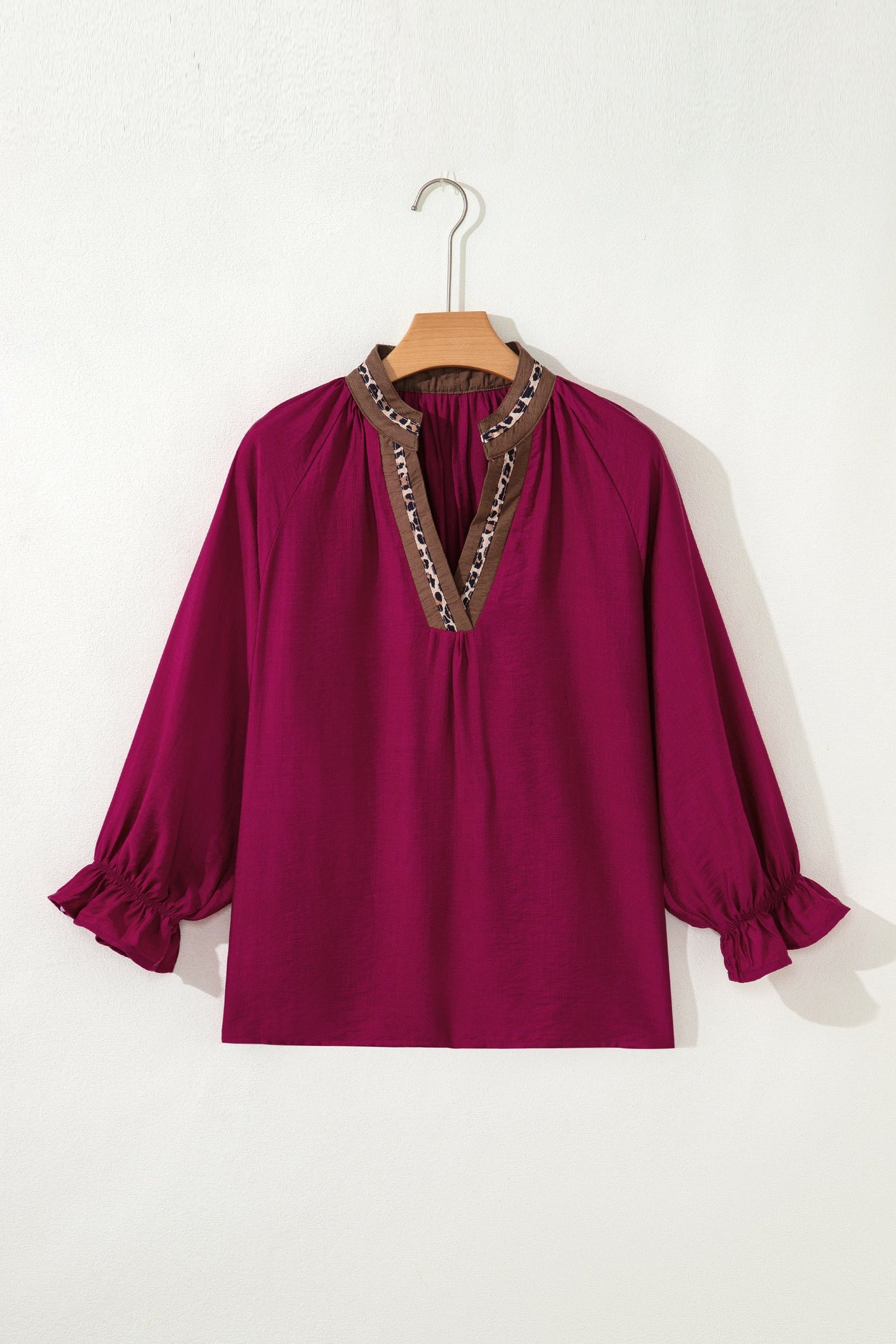 Threaded Pear Deborah Flounced Bracelet Sleeve Blouse