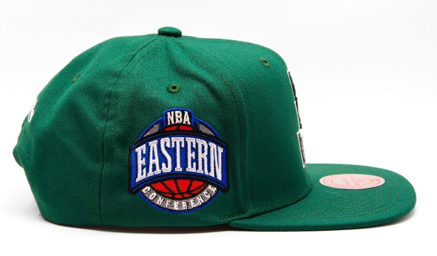 Mitchell & Ness Men's NBA Conference Patch Snapback Hwc Bucks Snapback Caps