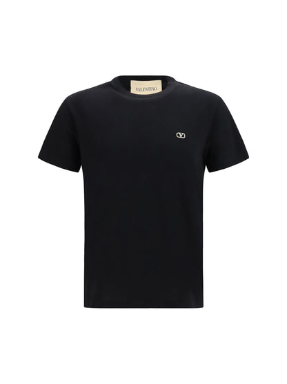 T-Shirt VLogo Cotton Black