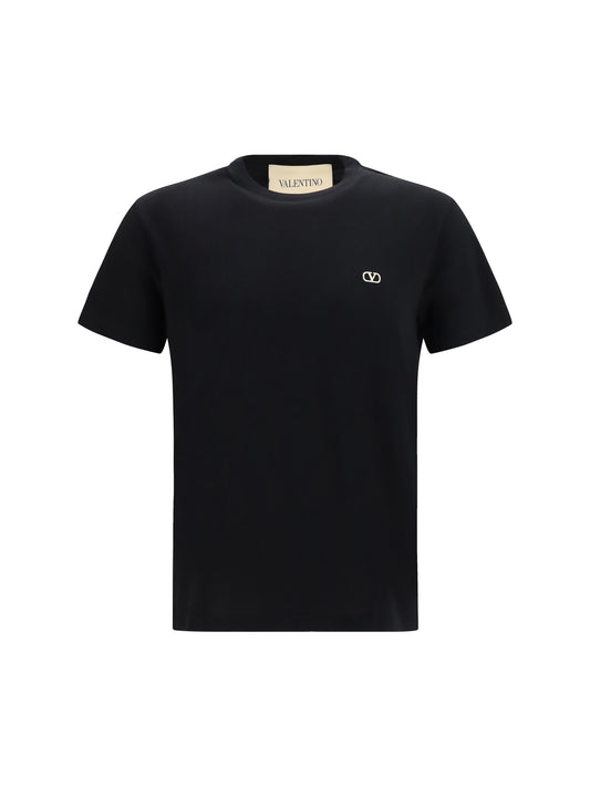 T-Shirt VLogo Cotton Black