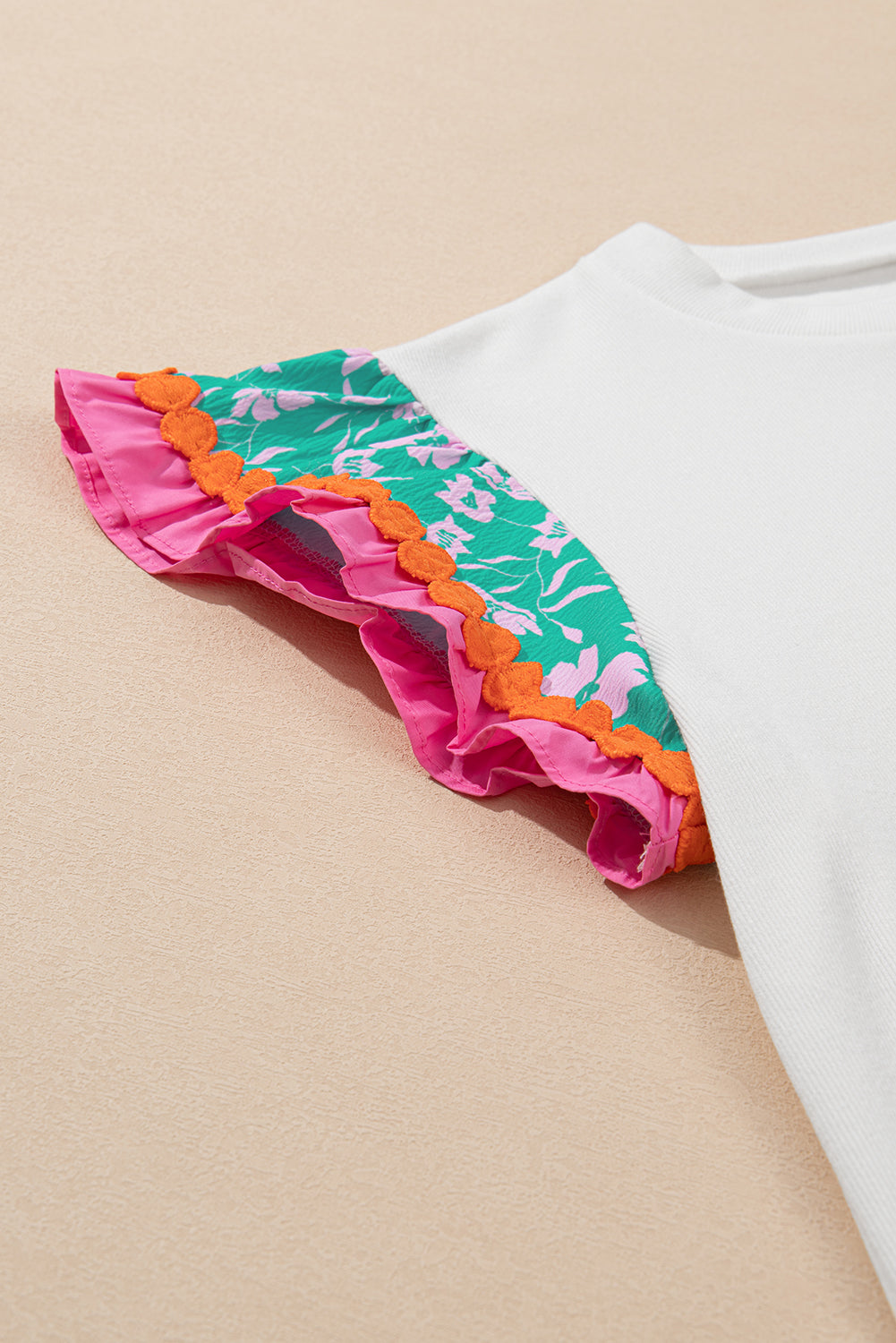 Threaded Pear Kinsley Floral Sleeve Top