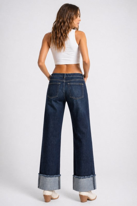 Classic Rebel Denim Low Rise Dark Wash
