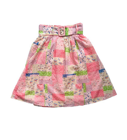 Pink Belted Skirt