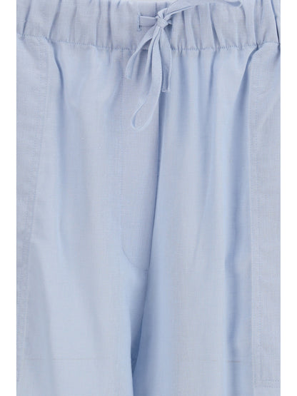 Palazzo Pants Cotton-Linen Sky