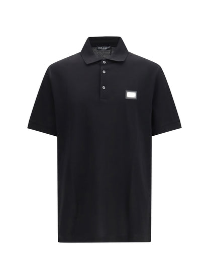 Polo Shirt Cotton Piqué Black