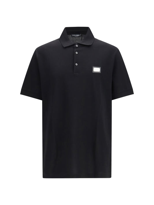 Polo Shirt Cotton Piqué Black