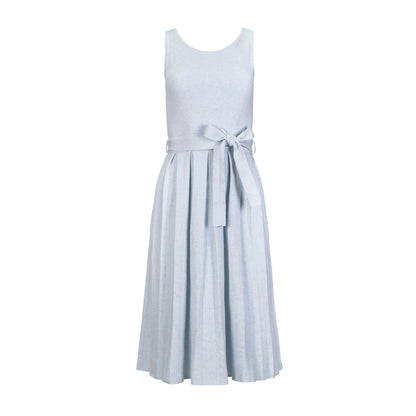 Organic Pleated Sweater Knit Dress