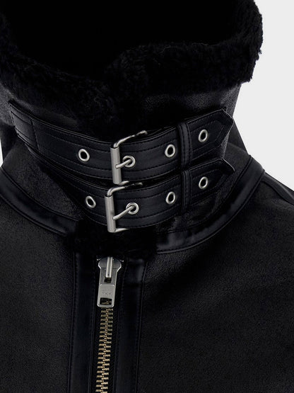 Unisex Eco-Shearling Jacket Black