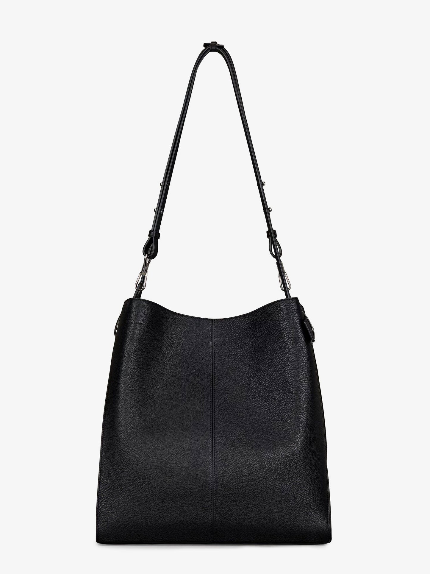 Belted Leather Shoulder Bag