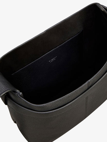 Belted Leather Shoulder Bag