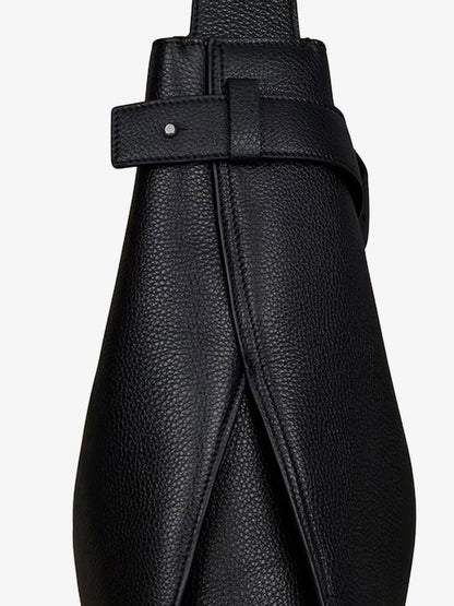 Belted Leather Shoulder Bag